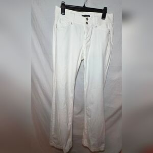 White House Black Market Flare White Jeans